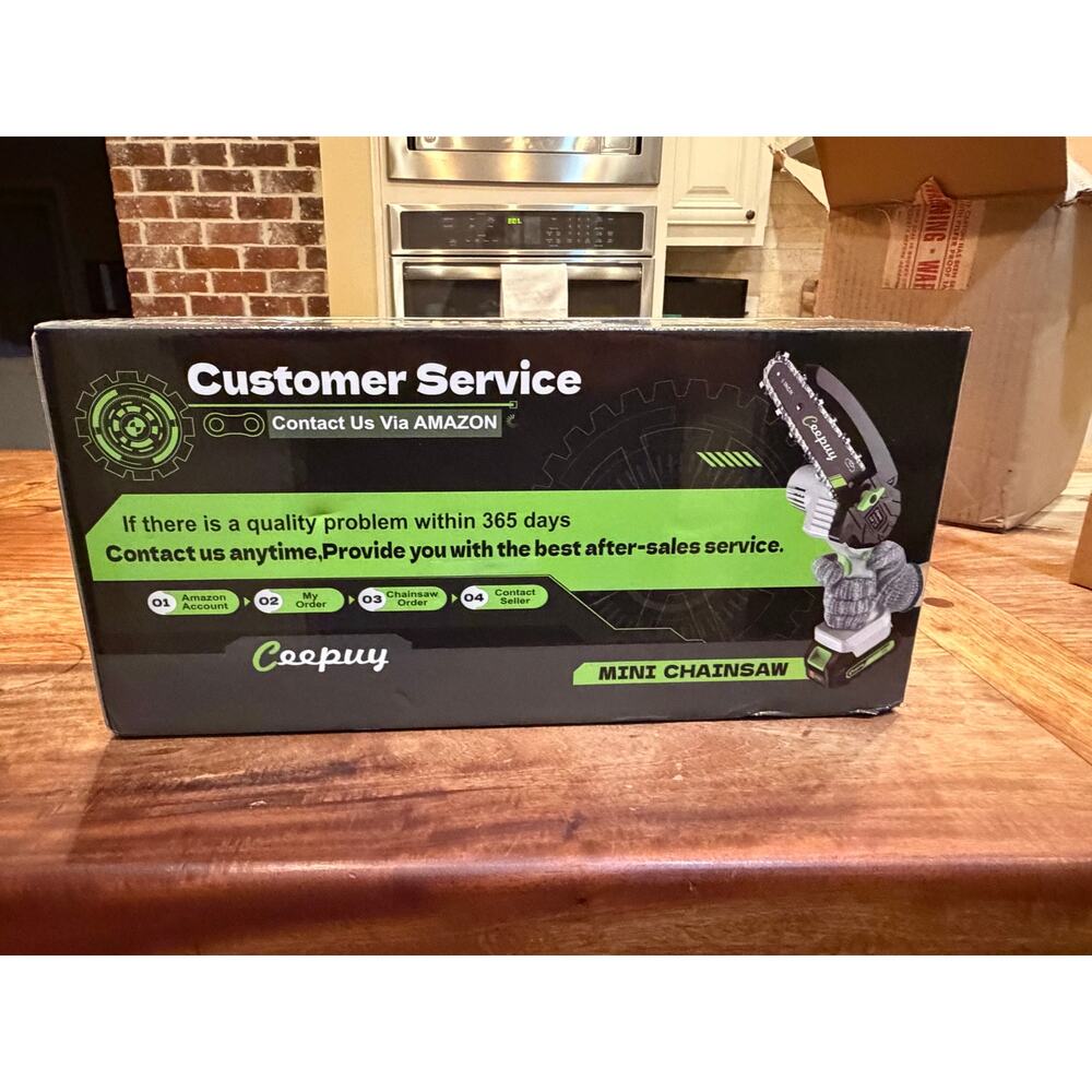 CEEPUY Mini Chainsaw Cordless 6 Inch Portable Automatic Oiler - Picture 7 of 11